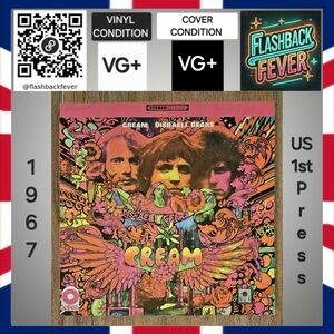 CREAM•Disraeli Gears•1967 US Stereo(#SD 33-232)•Terre Haute Pressing